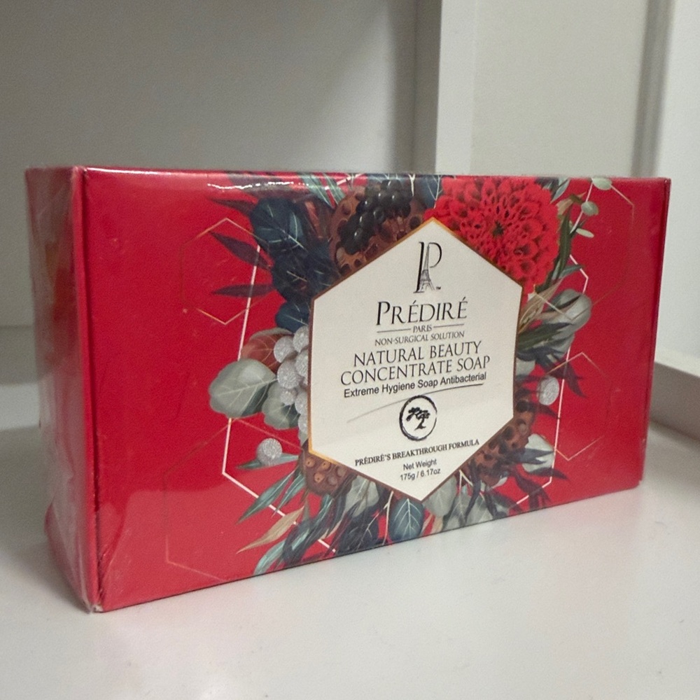 Prédiré Paris Apple Grape Soap 115g Anti-Aging Antibacterial Facial Bar New‎